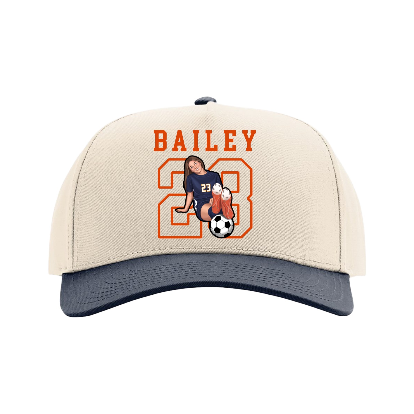 Full Fabric Five-Panel Champ Cap