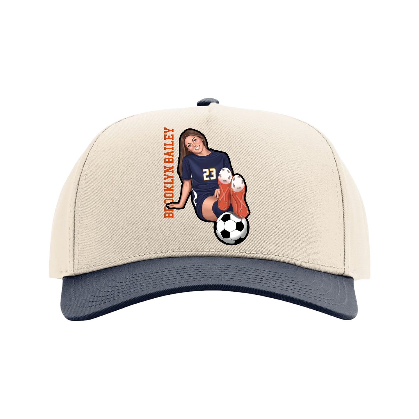 Full Fabric Five-Panel Champ Cap