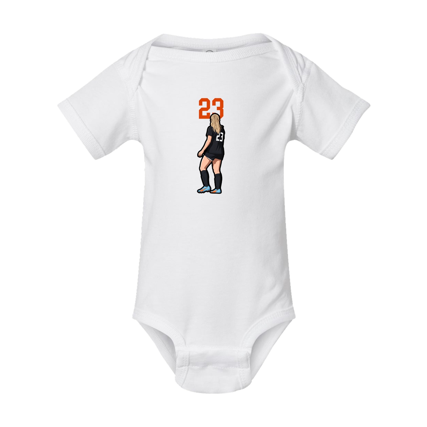 Baby Onesie — Number Top in White