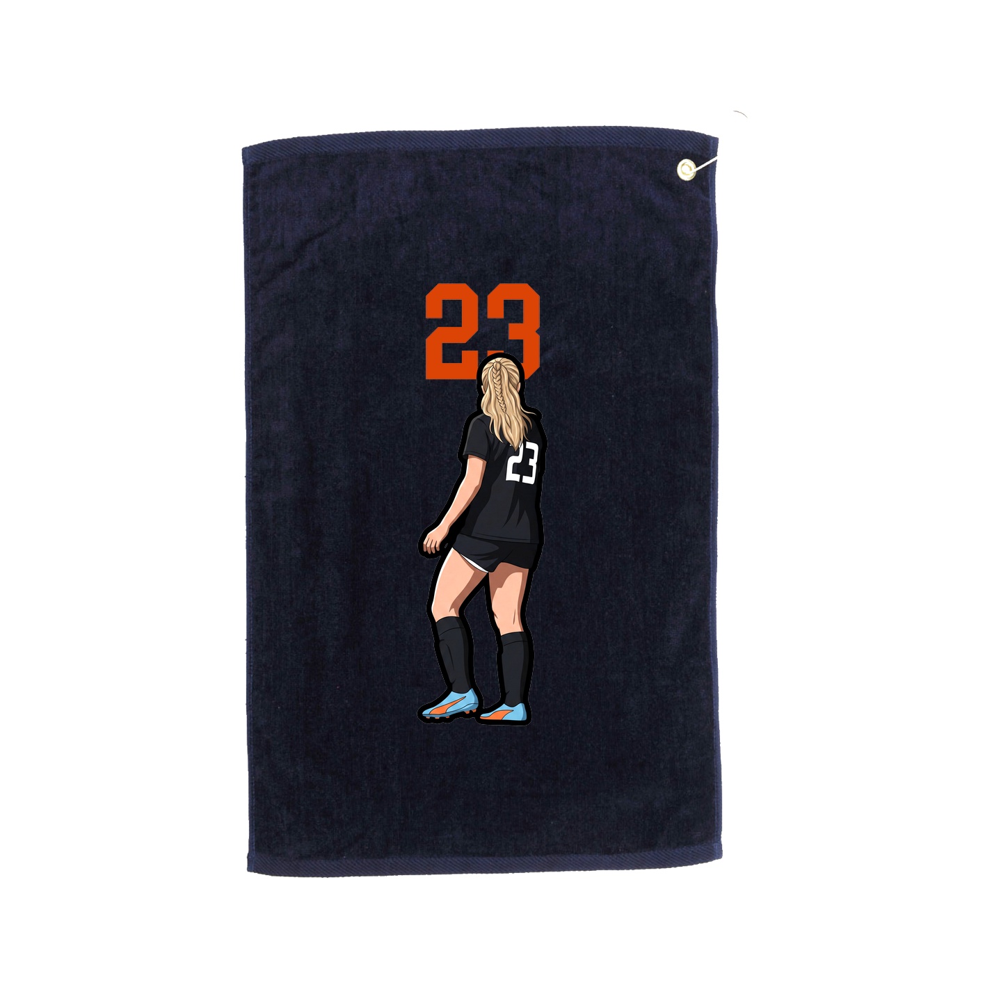 Golf Towel — Number Top in Navy