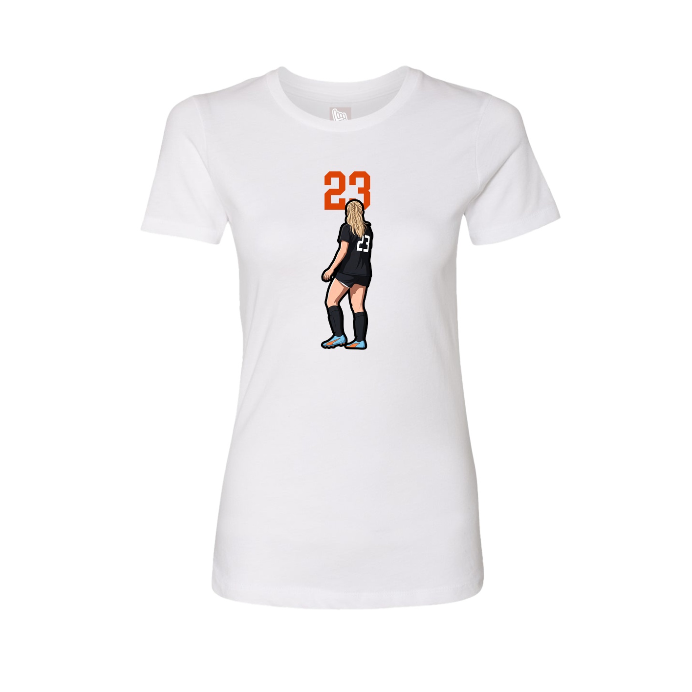 Womens Tee — Number Top in White