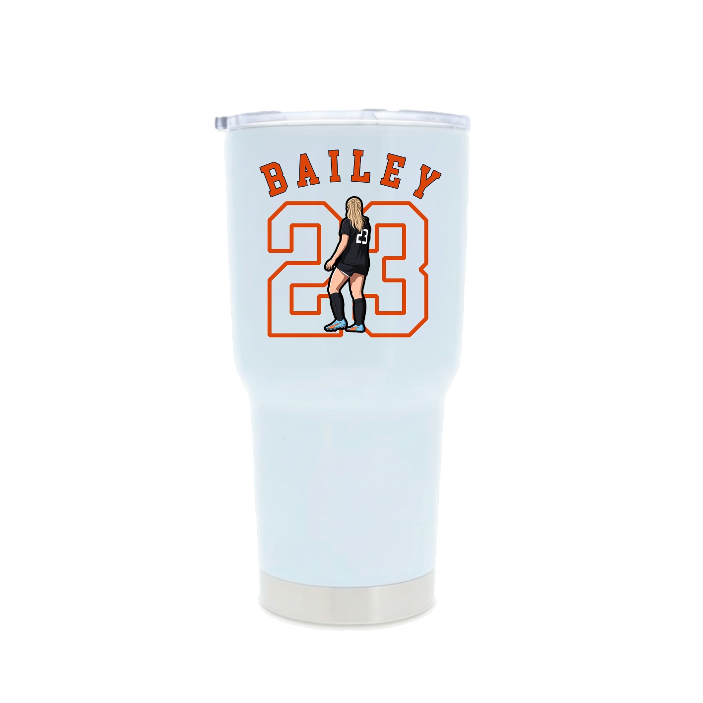 30oz Stainless Steel Tumbler — Shirsey Arch in White