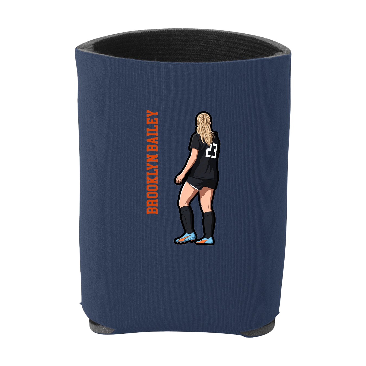 Can Holder — Name Vertical in Navy