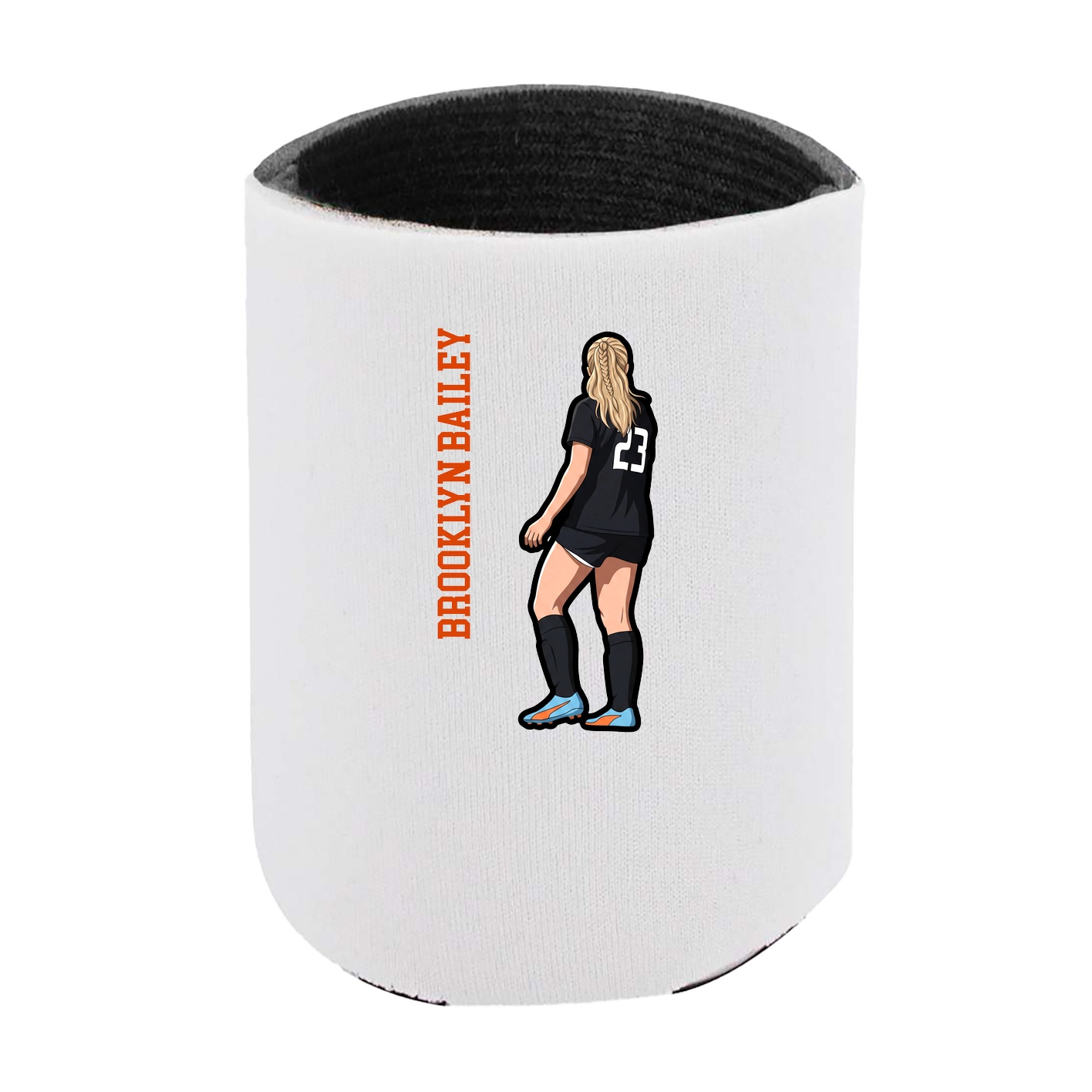 Can Holder — Name Vertical in White