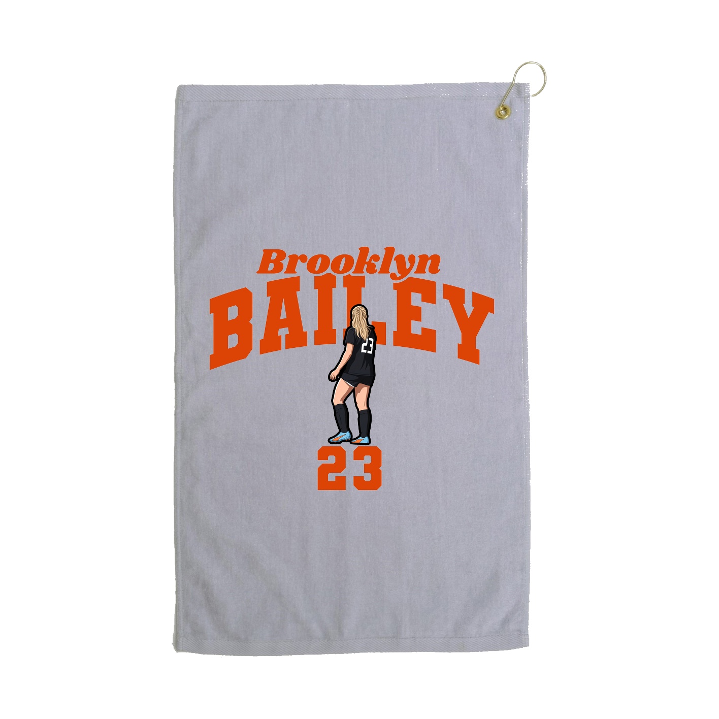 Golf Towel — Signature Arch in Grey