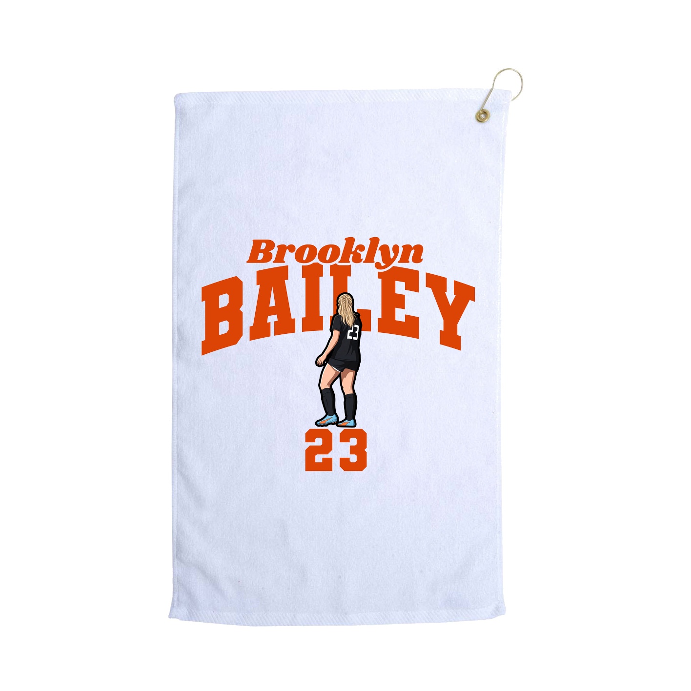 Golf Towel — Signature Arch in White