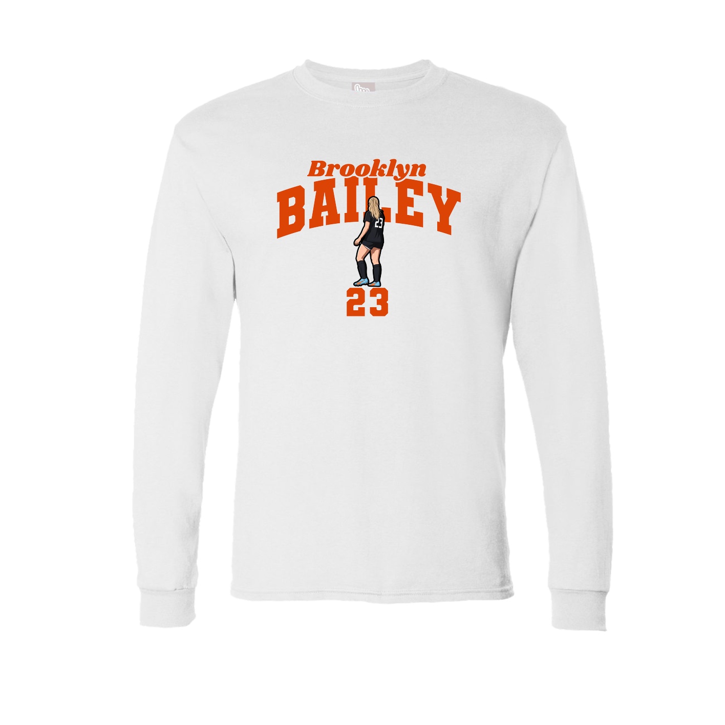 Long Sleeve Tee — Signature Arch in White