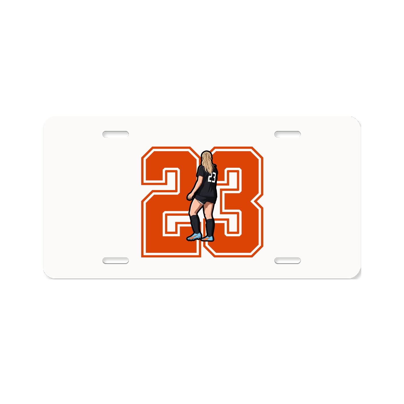 License Plate — Number in Classic