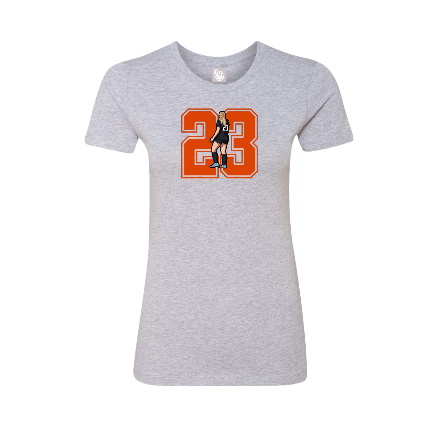 Womens Tee — Number in Grey