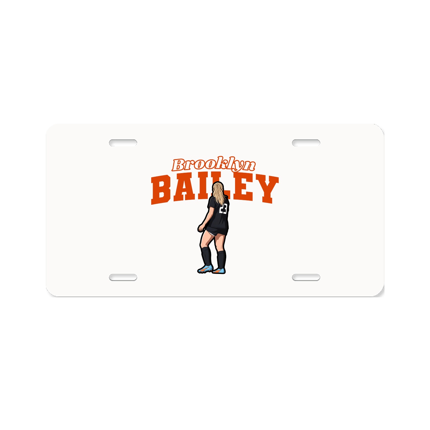 License Plate — Name Arch in Classic