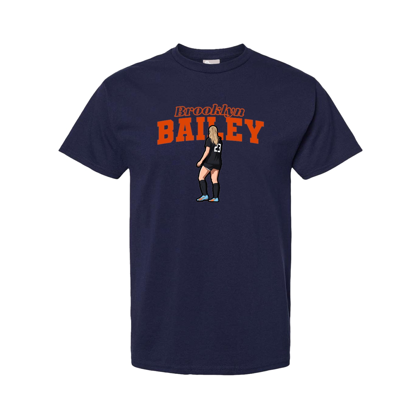 Youth Tee — Name Arch in Navy