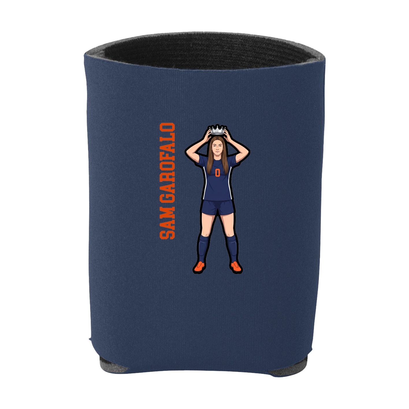 Can Holder — Name Vertical in Navy
