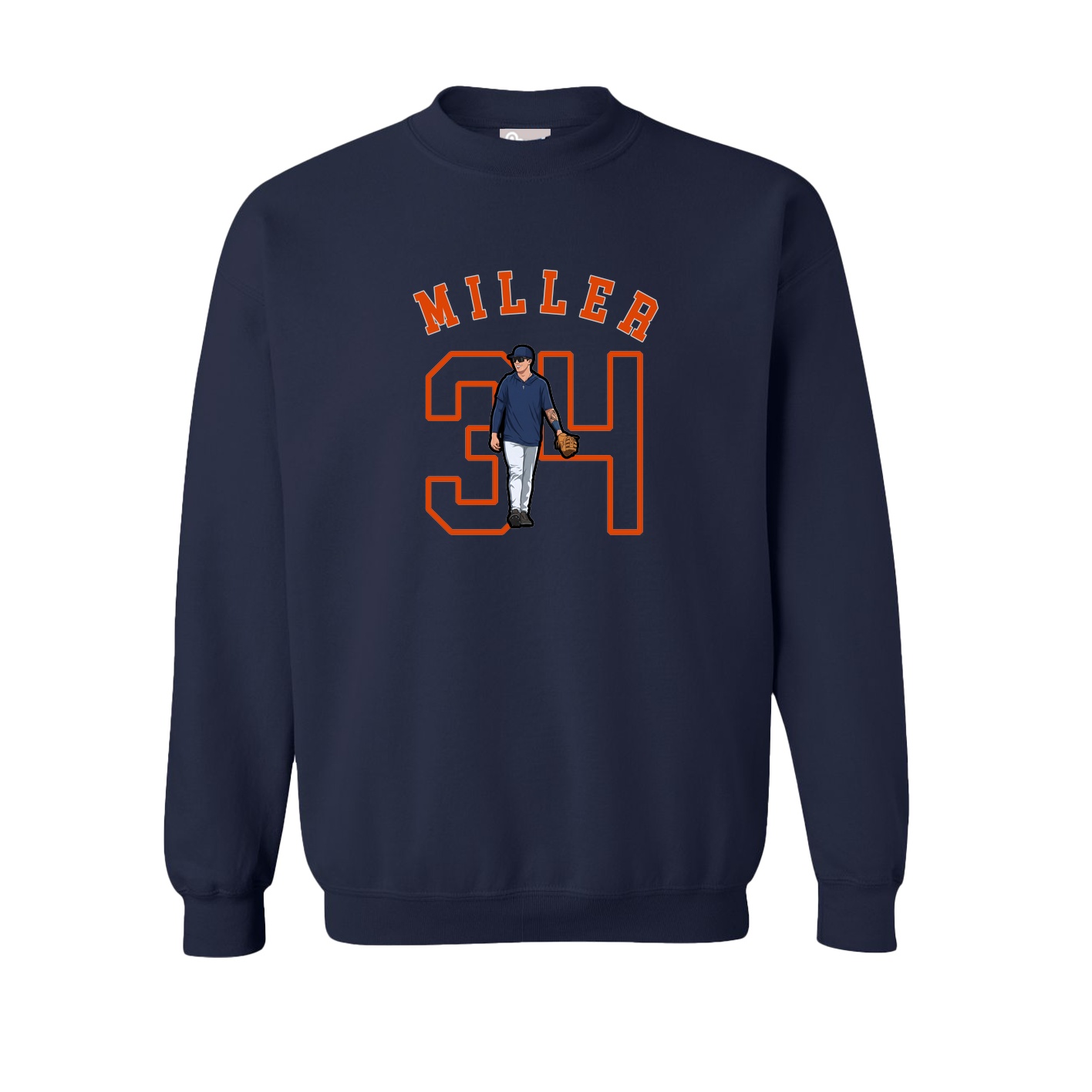 Fleece Crew — Shirsey Arch in Navy