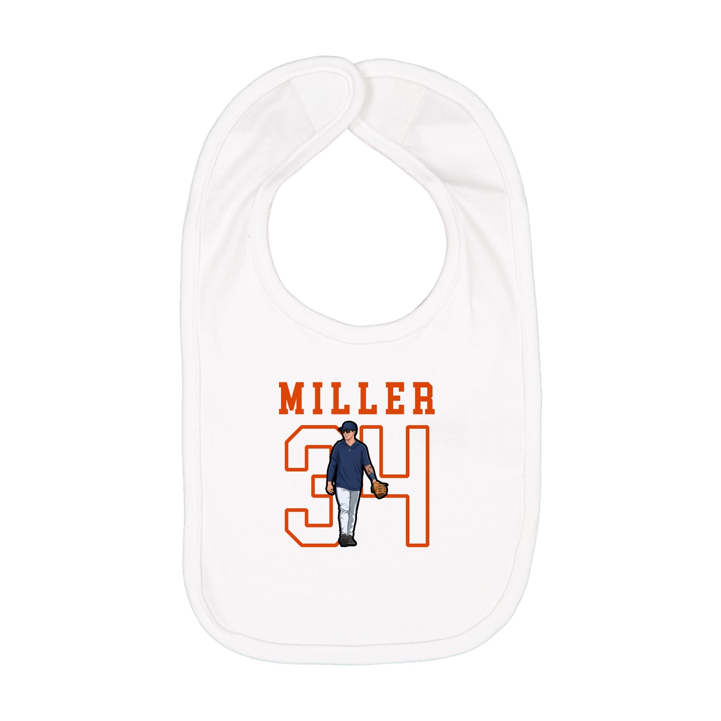 Infant Bib — Shirsey in White