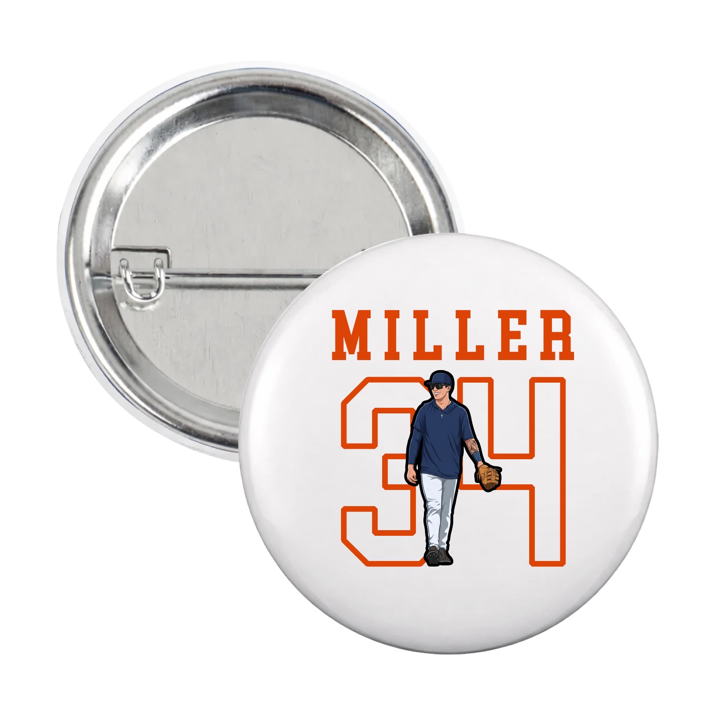 Game Day Button — Shirsey in White