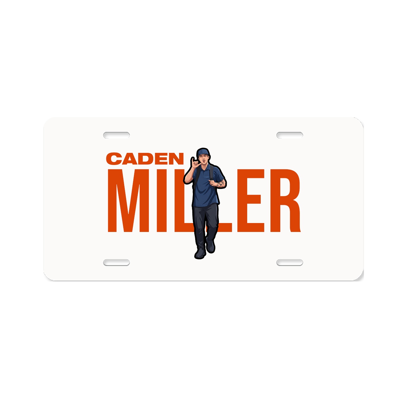 License Plate — Player Name in Classic