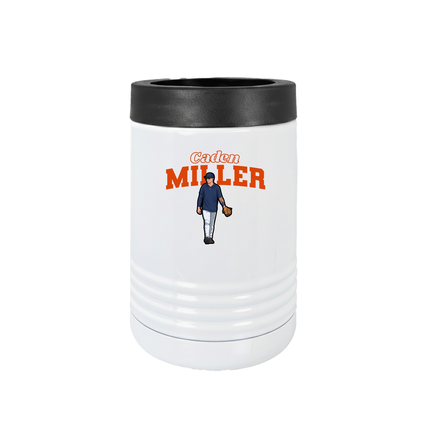 Beverage Holder — Name Arch in White