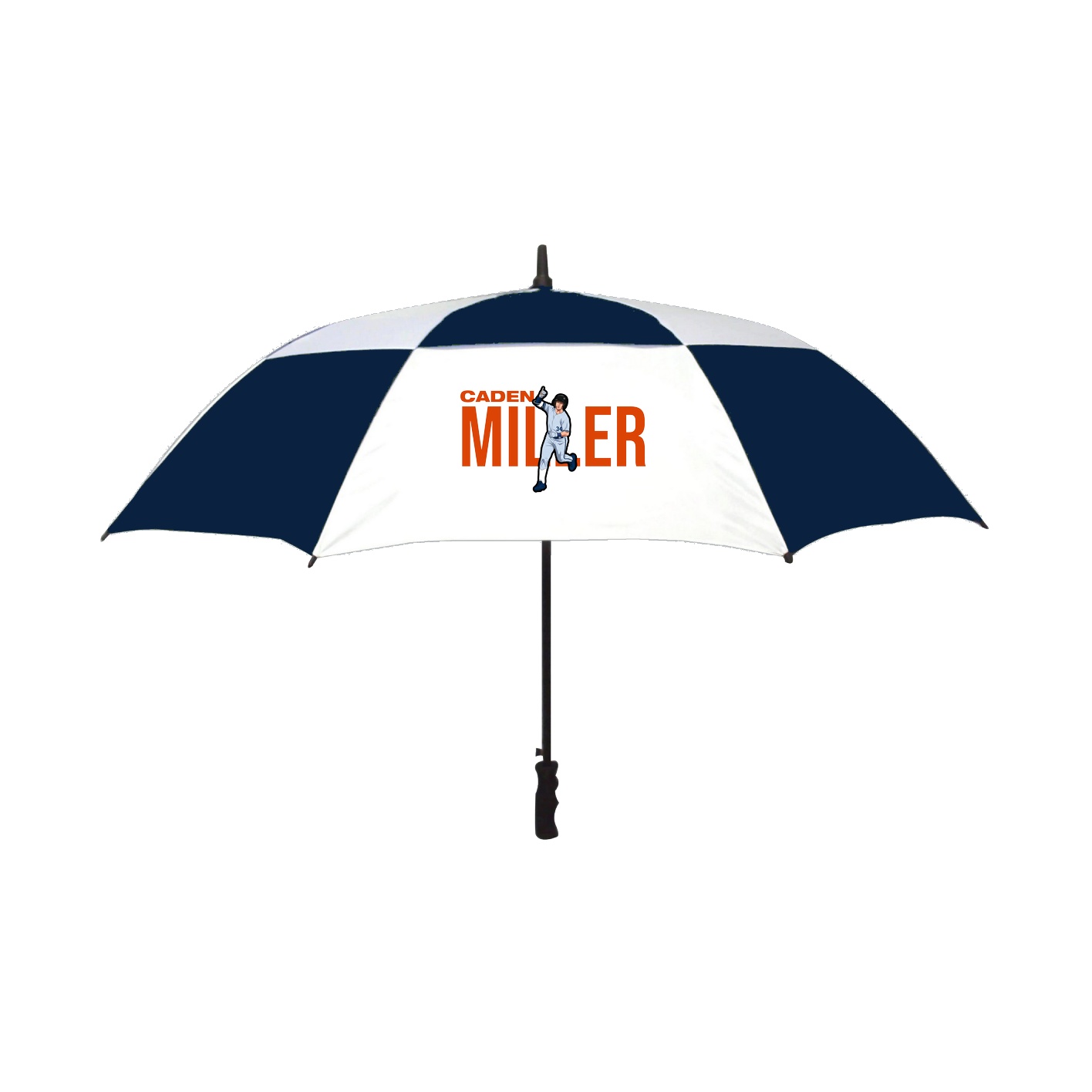 Golf Umbrella — Player Name in Navy