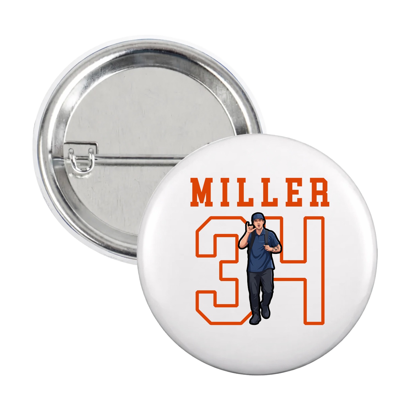 Game Day Button — Shirsey in White