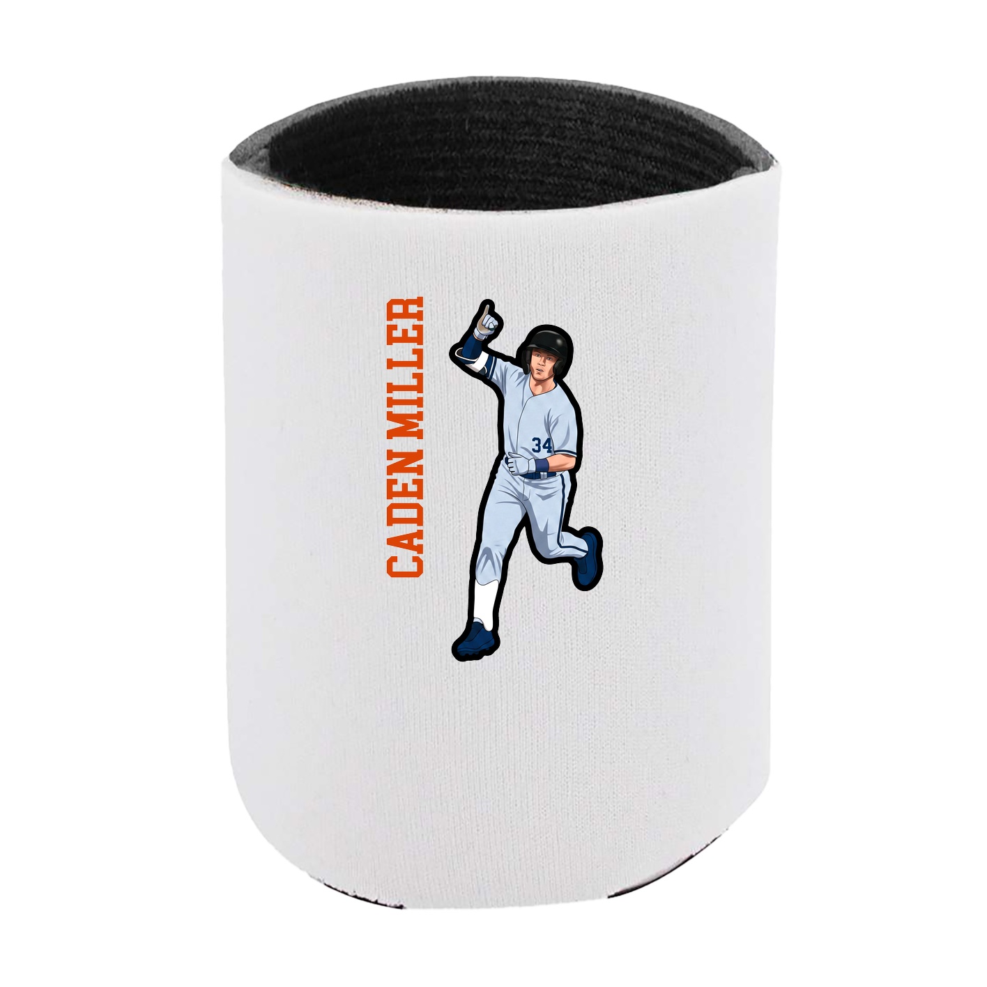 Can Holder — Name Vertical in White