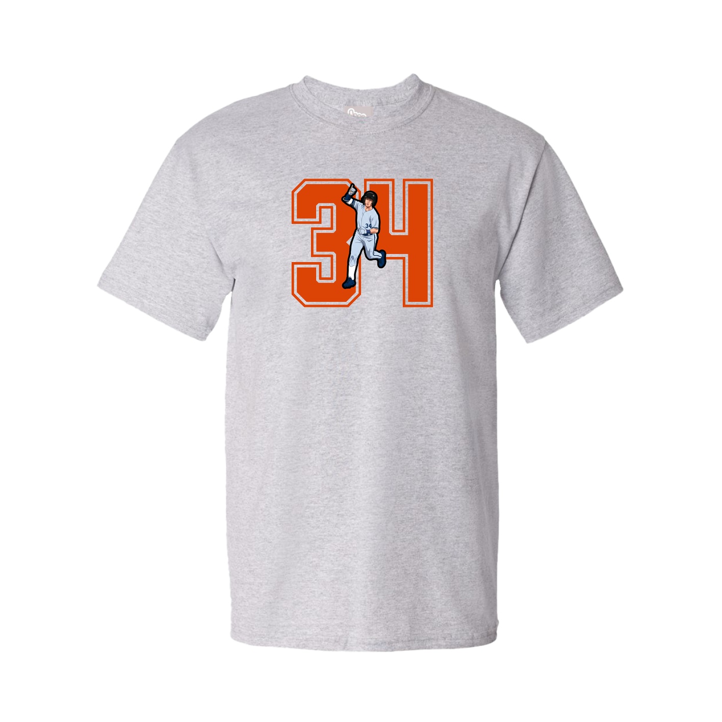 Youth Tee — Number in Grey