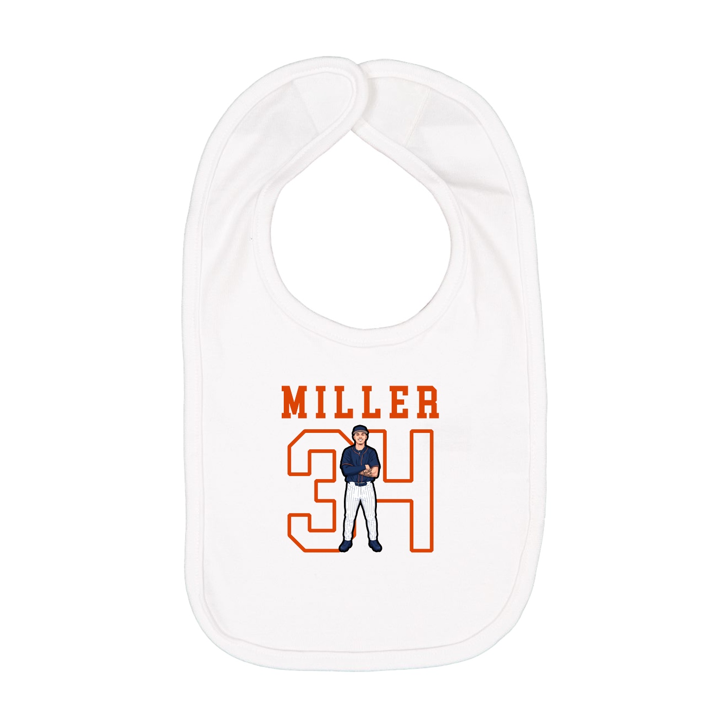 Infant Bib — Shirsey in White