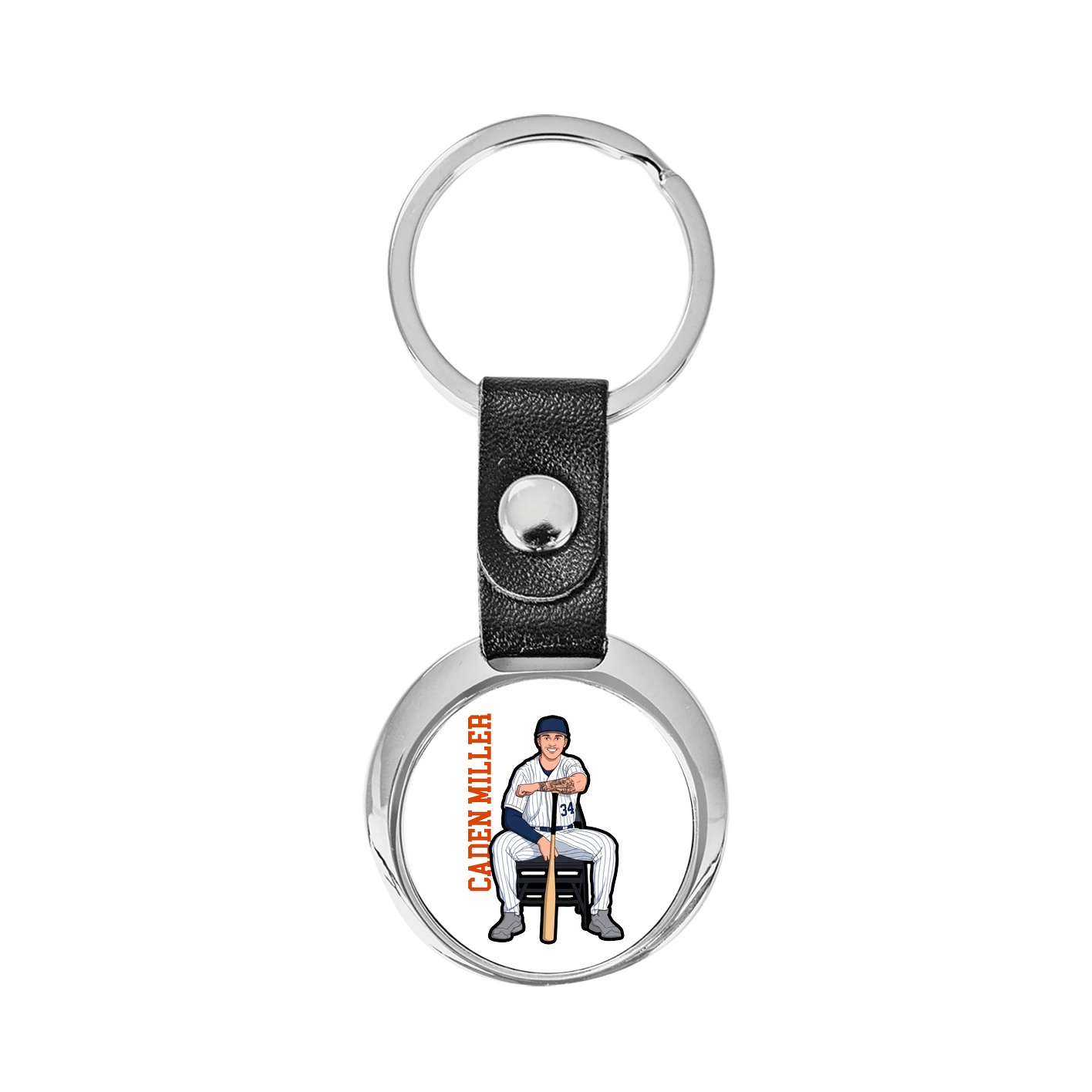 Key Chain — Name Vertical in Classic