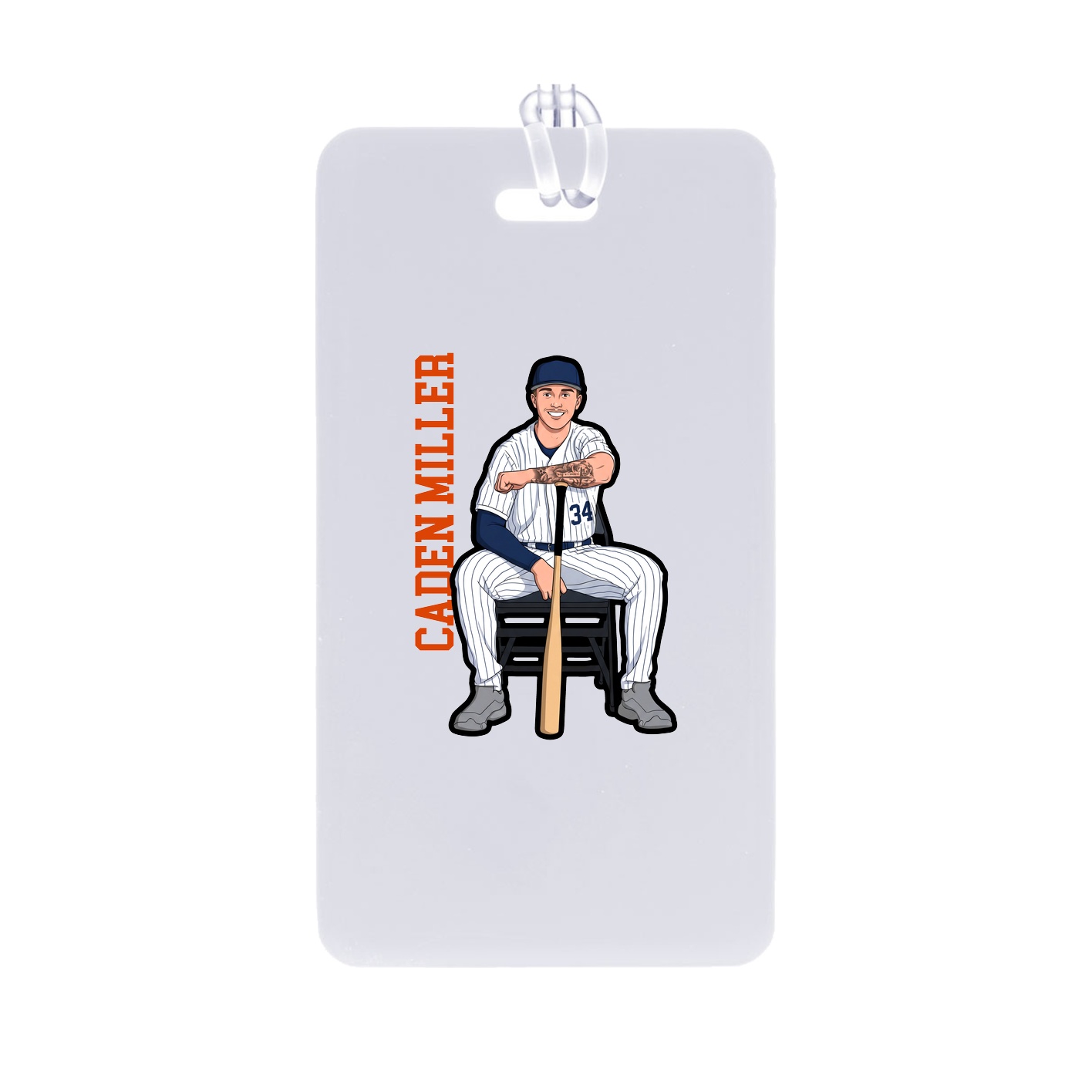 Bag Tag — Name Vertical in Classic