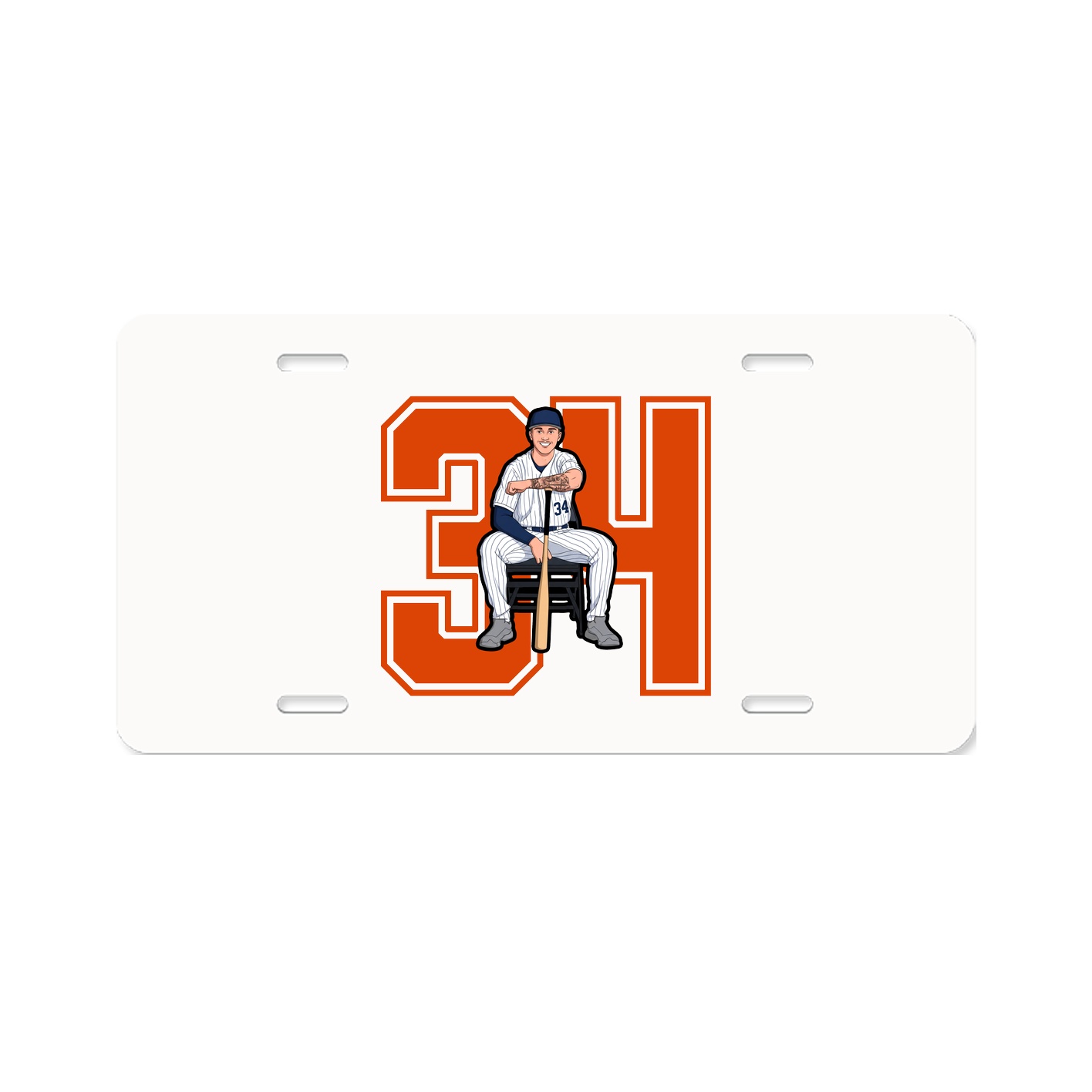 License Plate — Number in Classic