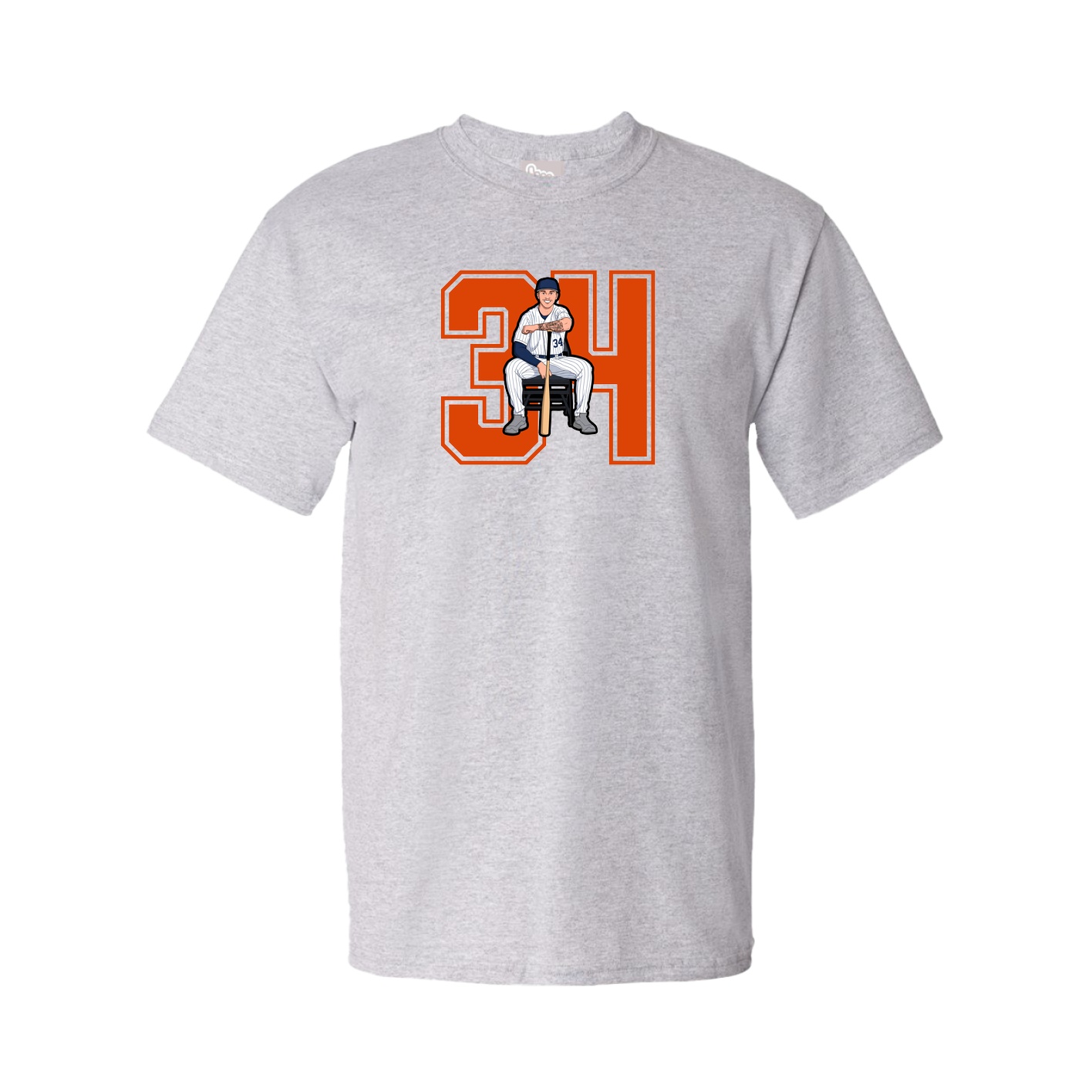 Youth Tee — Number in Grey