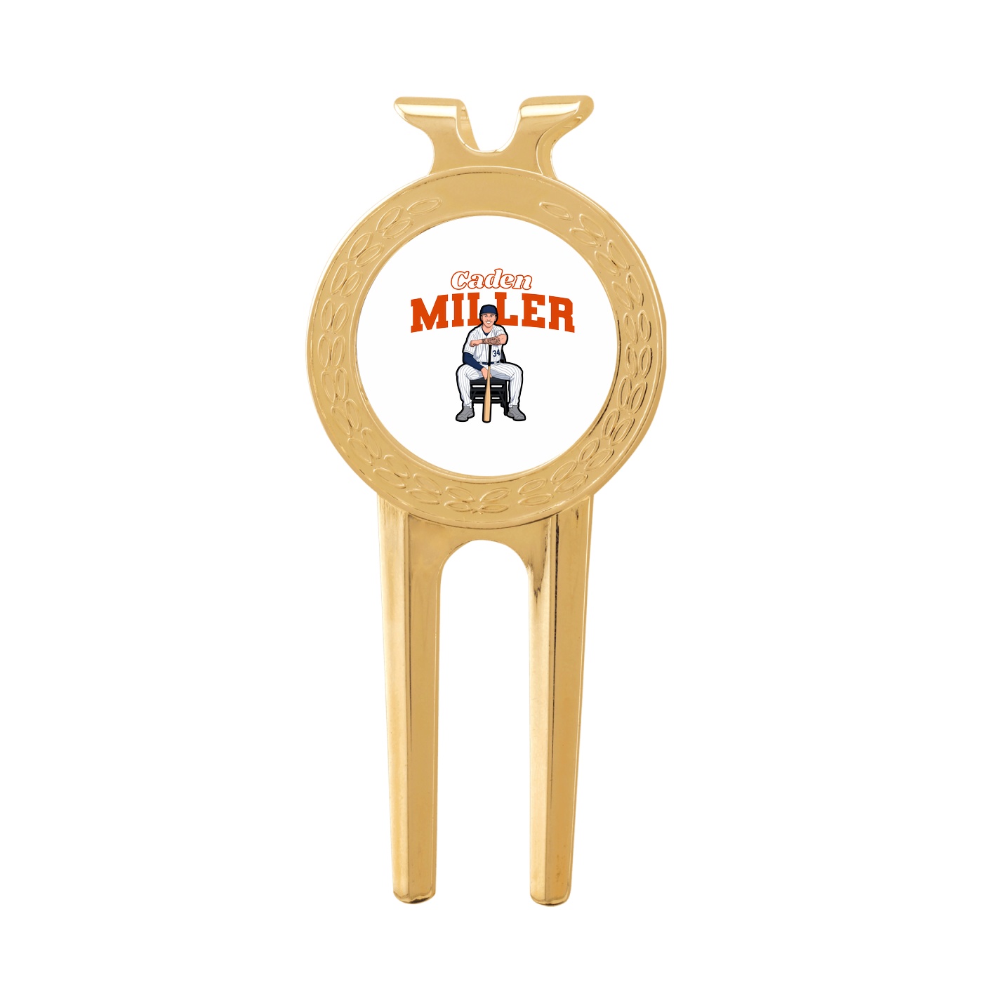 Divot Tool with Ball Marker — Name Arch in Classic