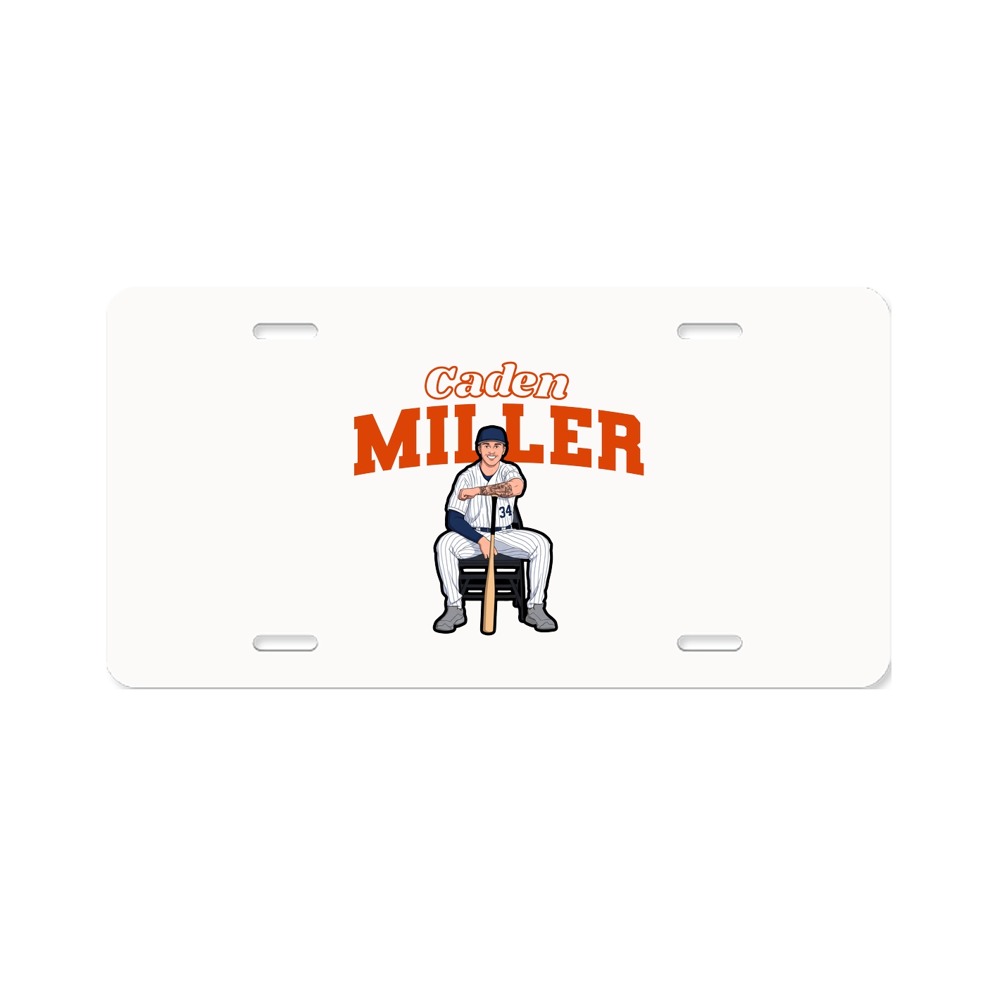 License Plate — Name Arch in Classic