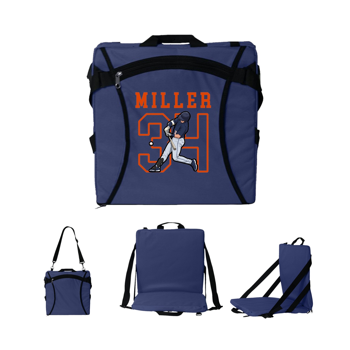 Folding Stadium Seat — Shirsey in Navy