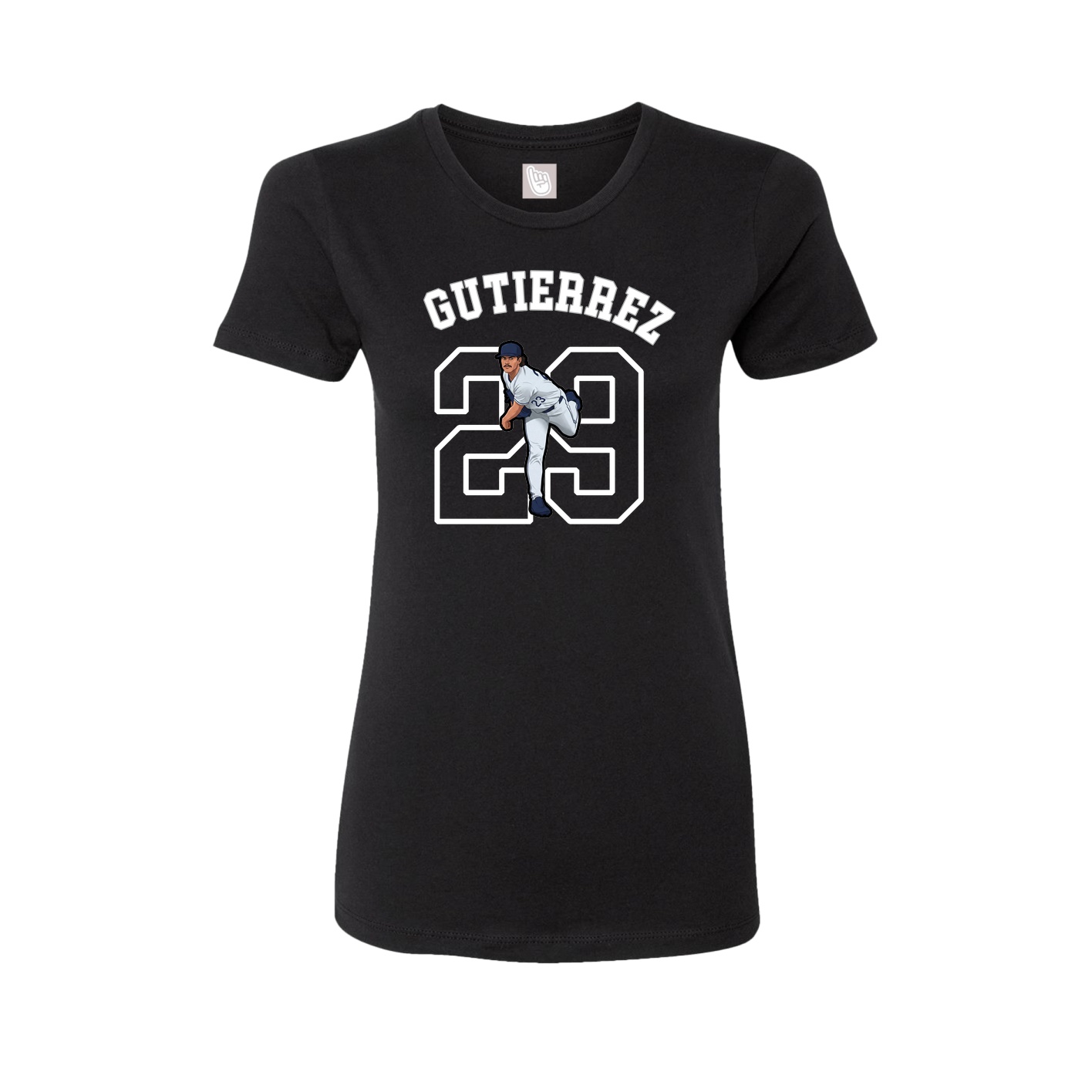 Fitted Women's Tee — Shirsey Arch in Black