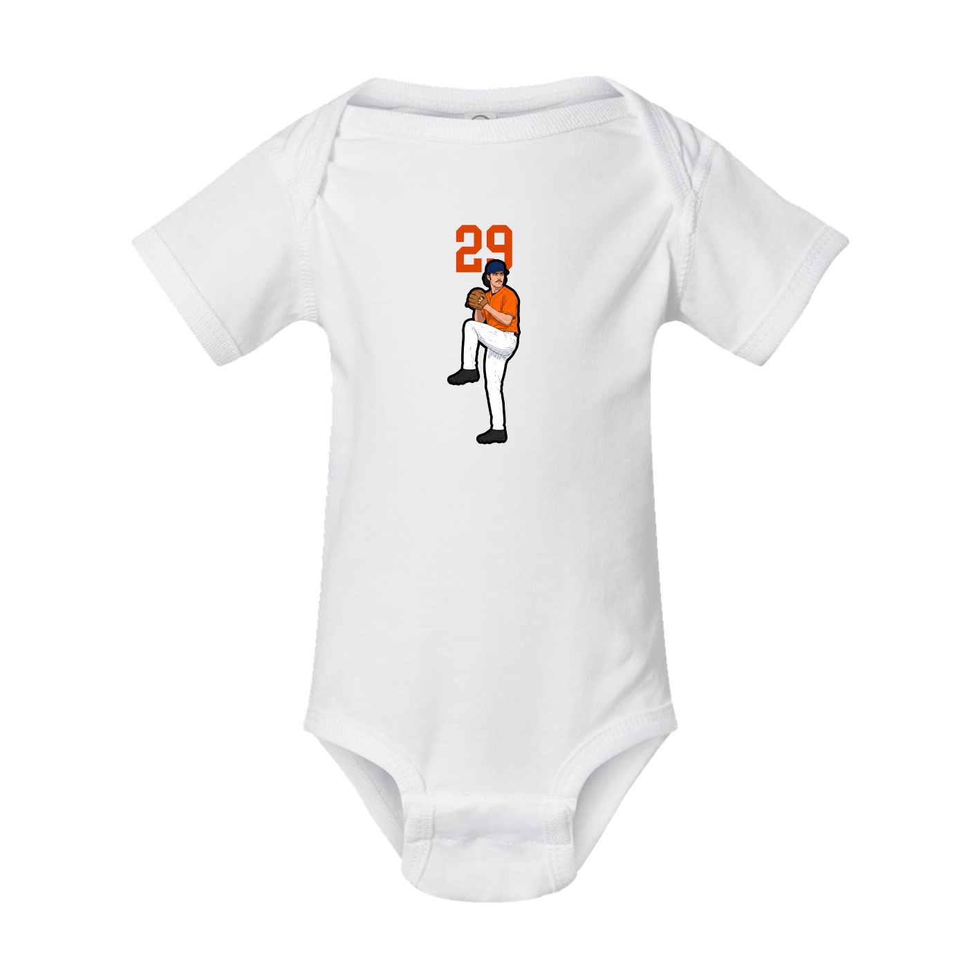 Baby Onesie — Number Top in White