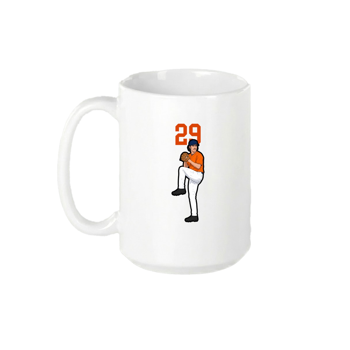 15oz Coffee Mug — Number Top in White