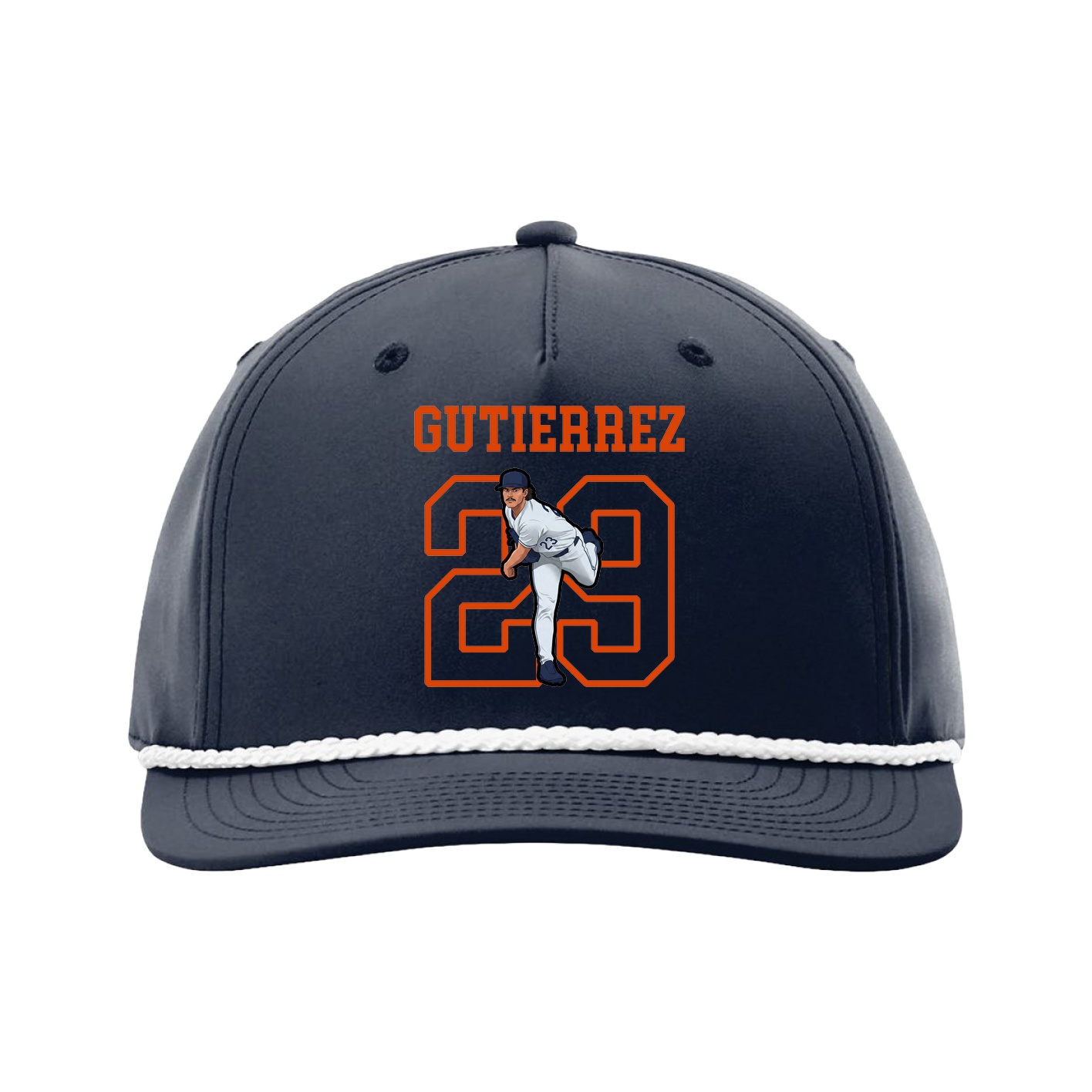 Five-Panel Classic Rope Cap — Shirsey in Navy