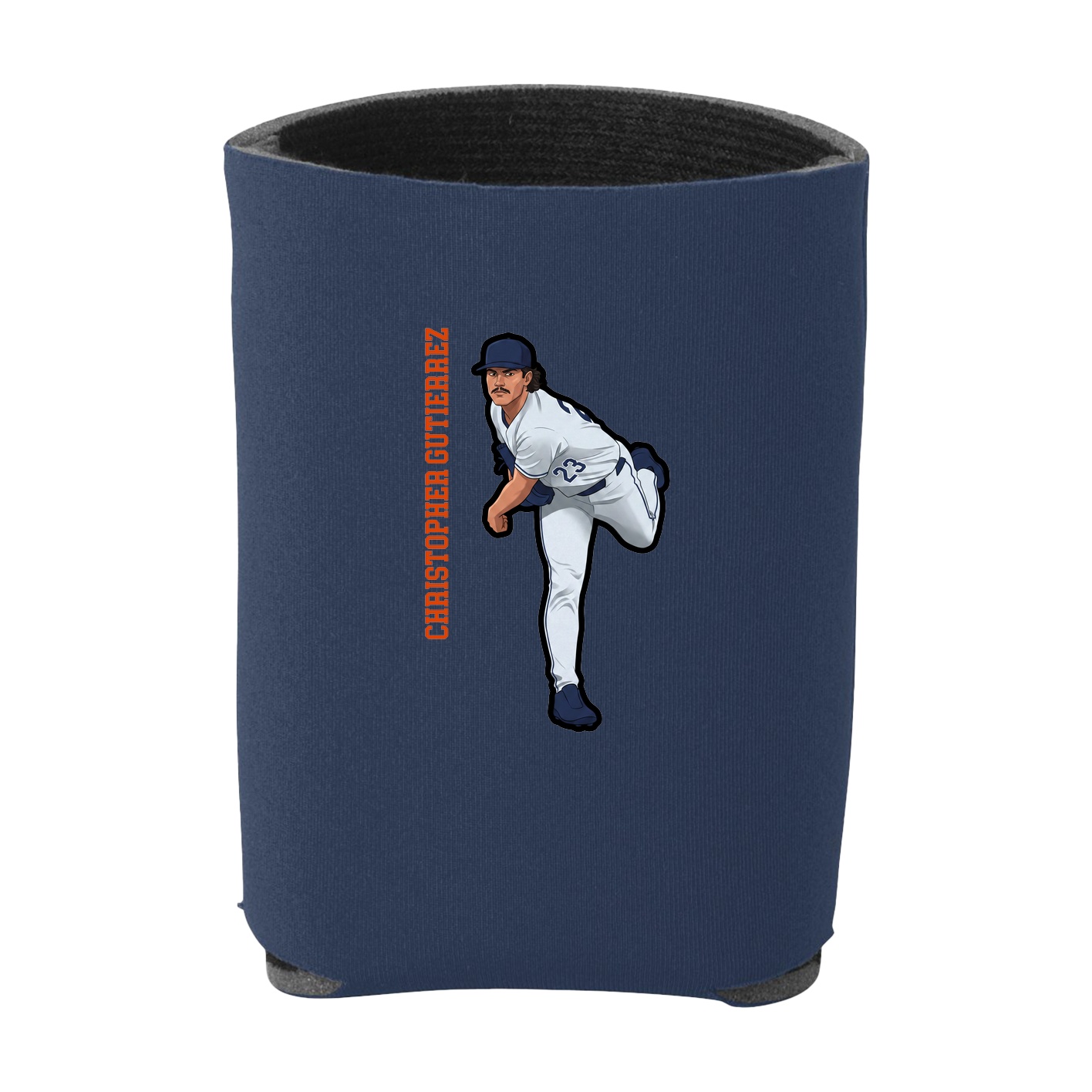 Can Holder — Name Vertical in Navy