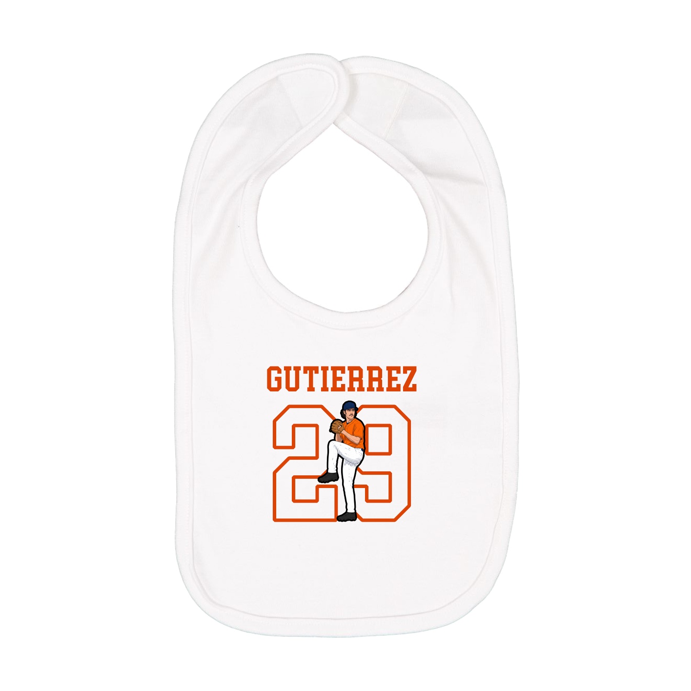 Infant Bib — Shirsey in White
