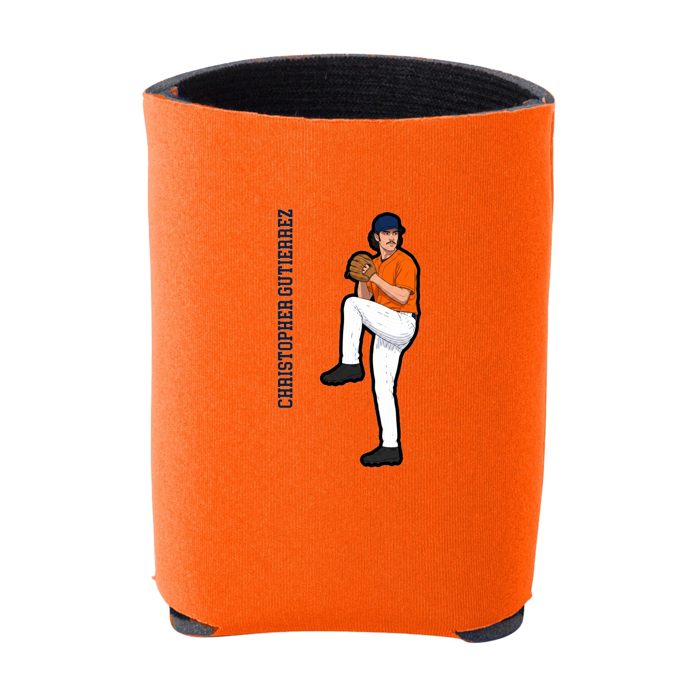 Can Holder — Name Vertical in Orange