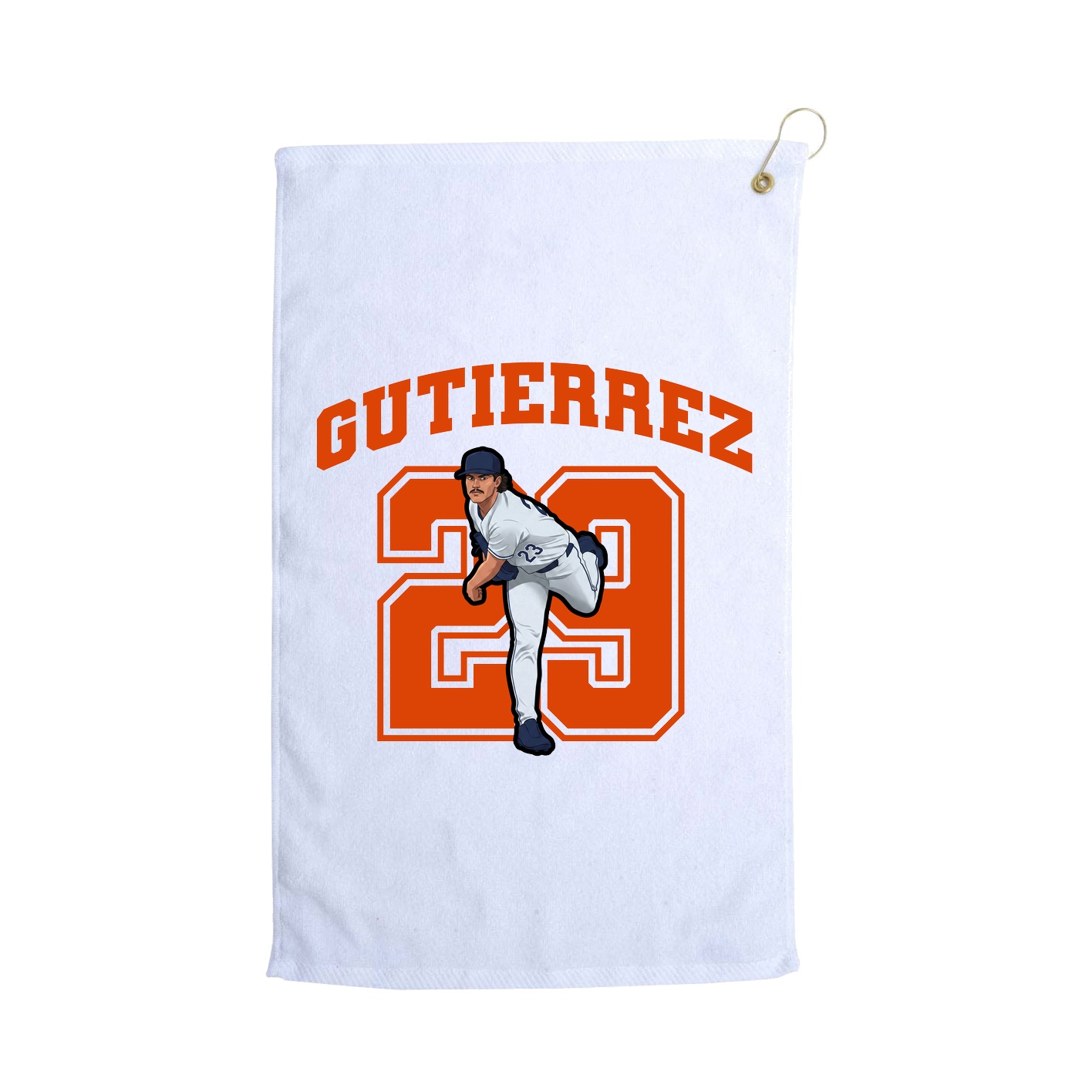Golf Towel — Number in White
