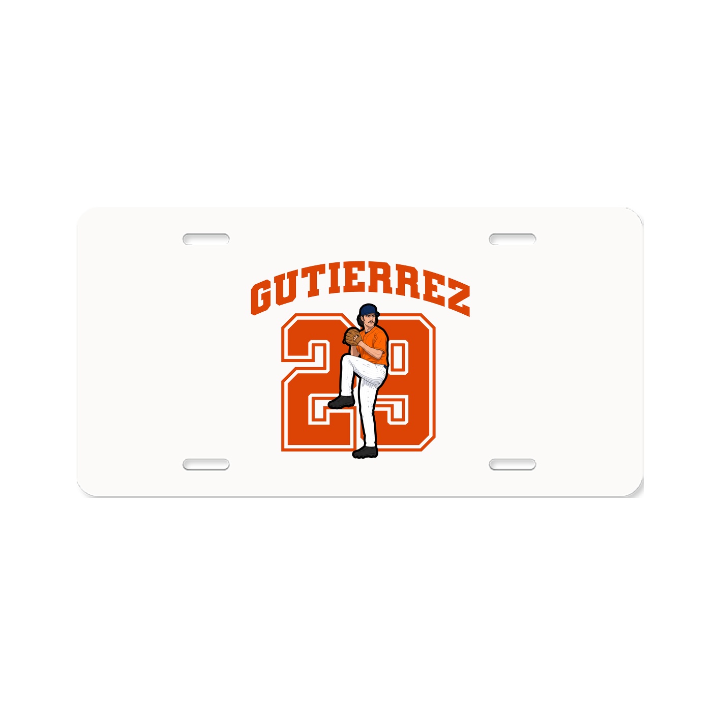License Plate — Number in Classic