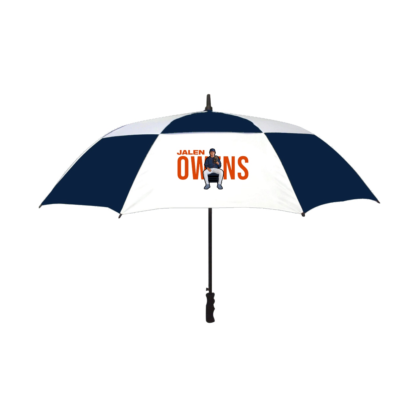 Golf Umbrella — Player Name in Navy