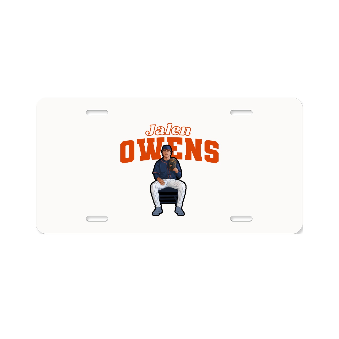 License Plate — Name Arch in Classic
