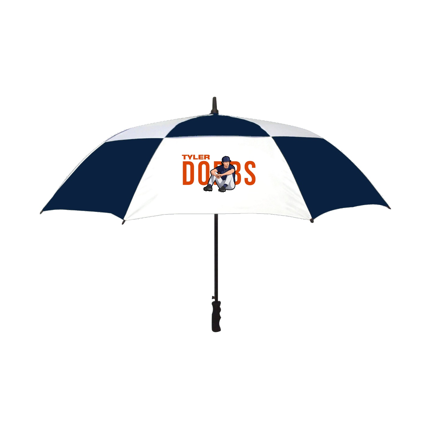 Golf Umbrella — Player Name in Navy