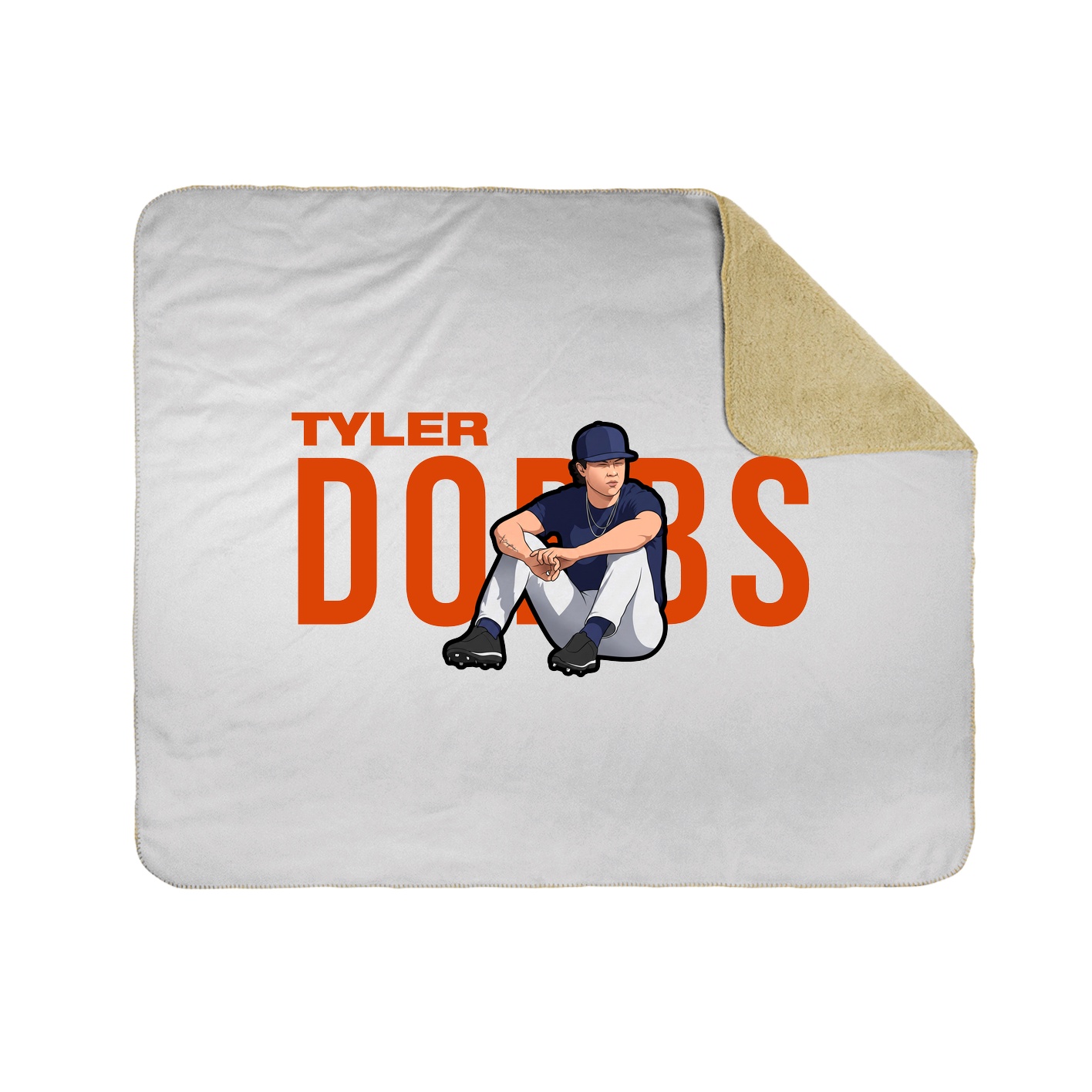 Throw Blanket — Player Name in White