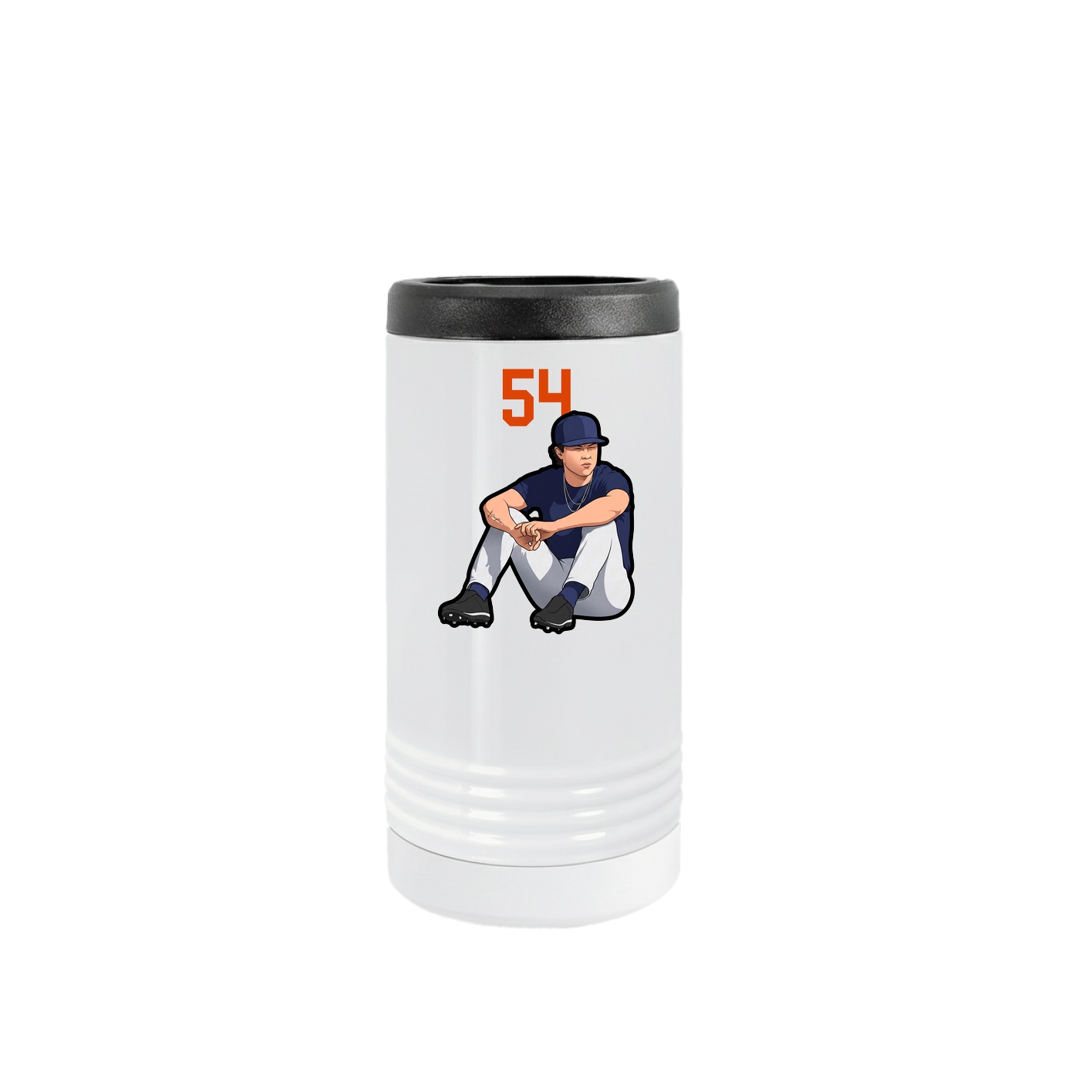 Slim Beverage Holder — Number Top in White