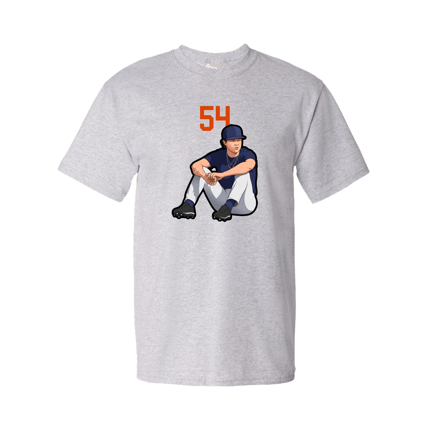 Youth Tee — Number Top in Grey