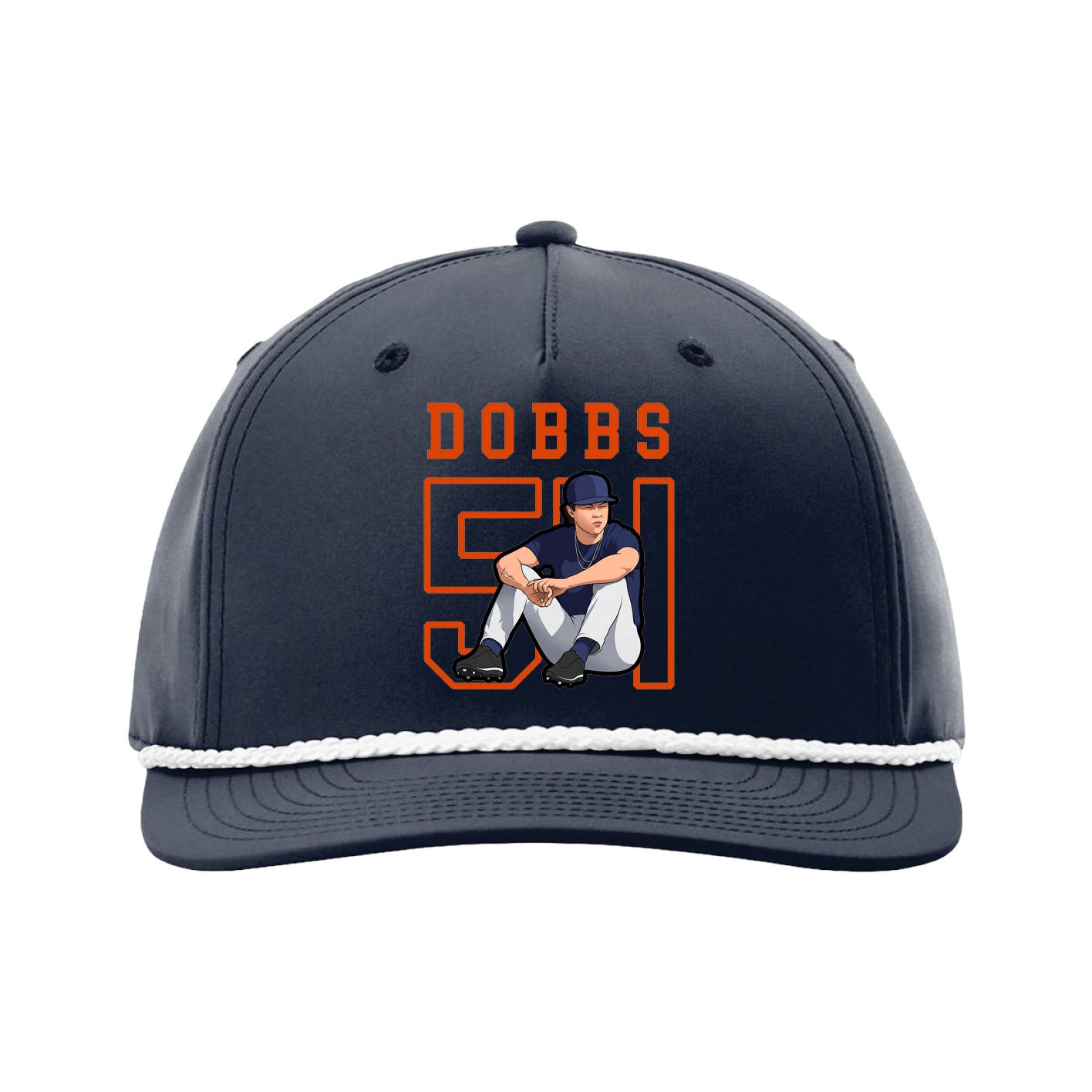 Five-Panel Classic Rope Cap — Shirsey in Navy