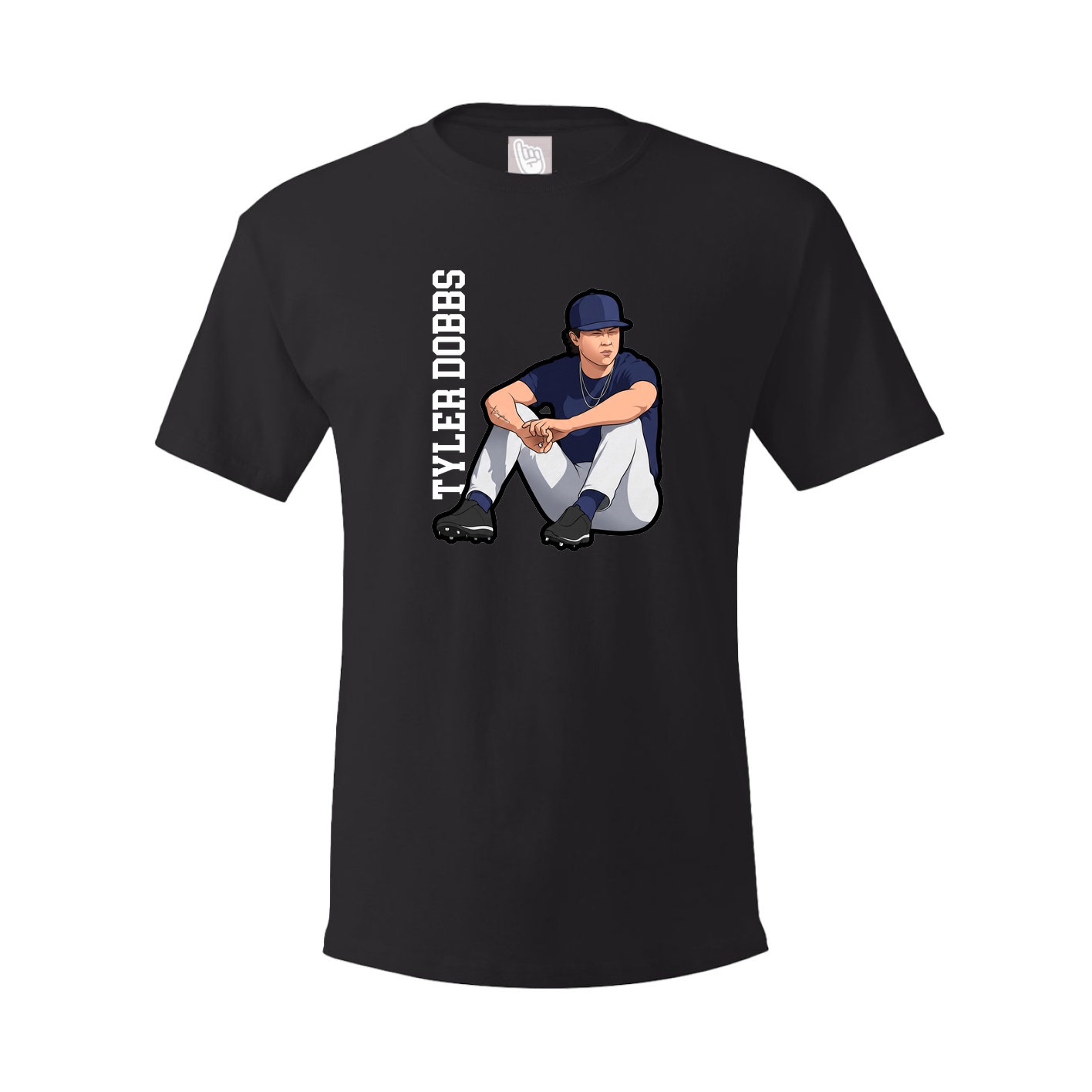Tee — Name Vertical in Black